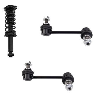 TRQ® BNDL-132379 - Rear Passenger Side Complete Strut Assembly and Stabilizer Bar Link Kit