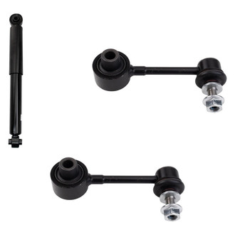 TRQ® - Rear Passenger Side Shock Absorber and Stabilizer Bar Link Kit