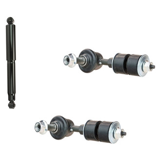 TRQ® - Rear Passenger Side Shock Absorber and Stabilizer Bar Link Kit