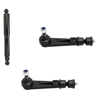 TRQ® - Rear Passenger Side Shock Absorber and Stabilizer Bar Link Kit