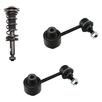 TRQ® - Rear Passenger Side Complete Strut Assembly and Stabilizer Bar Link Kit