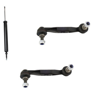 TRQ® - Rear Passenger Side Shock Absorber and Stabilizer Bar Link Kit