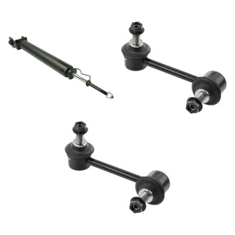 TRQ® - Rear Passenger Side Shock Absorber and Stabilizer Bar Link Kit