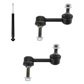 TRQ® - Rear Passenger Side Shock Absorber and Stabilizer Bar Link Kit