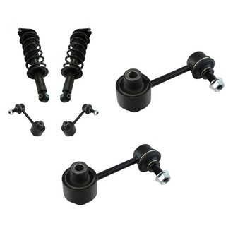 TRQ® - Rear Passenger Side Complete Strut Assembly and Stabilizer Bar Link Kit
