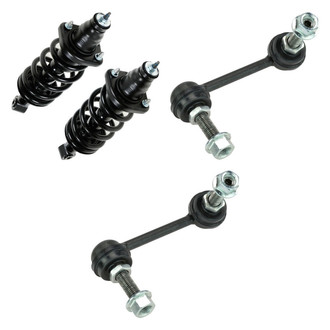 TRQ® - Rear Passenger Side Complete Strut Assembly and Stabilizer Bar Link Kit