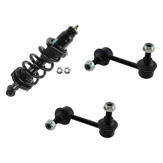 TRQ® - Rear Passenger Side Complete Strut Assembly and Stabilizer Bar Link Kit