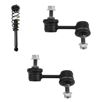 TRQ® - Rear Passenger Side Complete Strut Assembly and Stabilizer Bar Link Kit