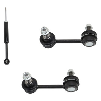 TRQ® - Rear Passenger Side Shock Absorber and Stabilizer Bar Link Kit