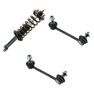 TRQ® - Rear Passenger Side Complete Strut Assembly and Stabilizer Bar Link Kit