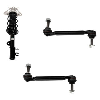 TRQ® - Rear Passenger Side Strut and Stabilizer Bar Link Kit