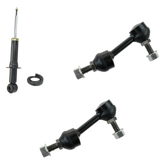 TRQ® - Rear Passenger Side Shock Absorber and Stabilizer Bar Link Kit