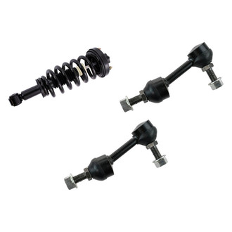 TRQ® - Rear Passenger Side Complete Strut Assembly and Stabilizer Bar Link Kit