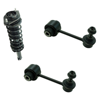 TRQ® - Rear Passenger Side Complete Strut Assembly and Stabilizer Bar Link Kit