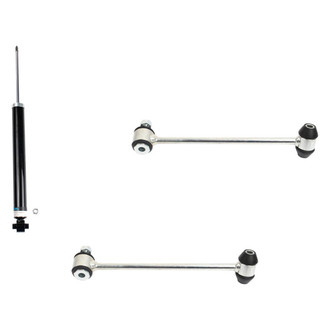 TRQ® - Rear Passenger Side Shock Absorber and Stabilizer Bar Link Kit