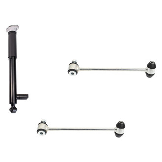 TRQ® - Rear Passenger Side Shock Absorber and Stabilizer Bar Link Kit