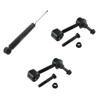 TRQ® - Rear Passenger Side Shock Absorber and Stabilizer Bar Link Kit