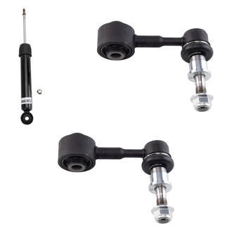 TRQ® - Rear Passenger Side Shock Absorber and Stabilizer Bar Link Kit