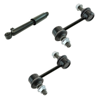 TRQ® - Rear Passenger Side Shock Absorber and Stabilizer Bar Link Kit