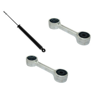 TRQ® - Rear Passenger Side Shock Absorber and Stabilizer Bar Link Kit