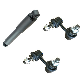 TRQ® - Rear Passenger Side Shock Absorber and Stabilizer Bar Link Kit