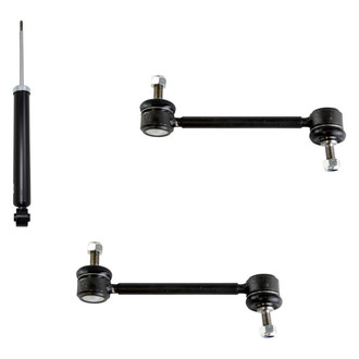 TRQ® - Rear Passenger Side Shock Absorber and Stabilizer Bar Link Kit