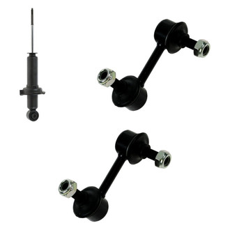 TRQ® - Rear Passenger Side Shock Absorber and Stabilizer Bar Link Kit