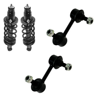 TRQ® - Rear Passenger Side Complete Strut Assembly and Stabilizer Bar Link Kit
