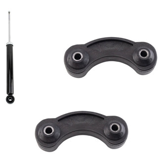 TRQ® - Rear Passenger Side Shock Absorber and Stabilizer Bar Link Kit
