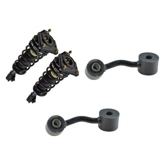 TRQ® - Rear Passenger Side Complete Strut Assembly and Stabilizer Bar Link Kit
