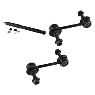 TRQ® - Rear Passenger Side Shock Absorber and Stabilizer Bar Link Kit
