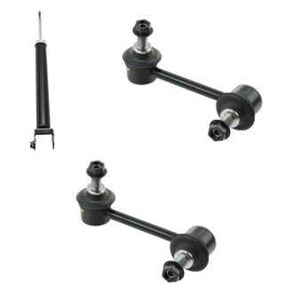 TRQ® - Rear Passenger Side Shock Absorber and Stabilizer Bar Link Kit