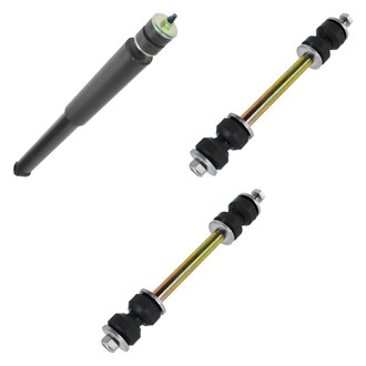 TRQ® - Rear Passenger Side Shock Absorber and Stabilizer Bar Link Kit