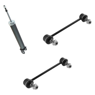 TRQ® - Rear Passenger Side Shock Absorber and Stabilizer Bar Link Kit