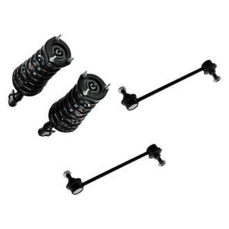 TRQ® - Rear Passenger Side Complete Strut Assembly and Stabilizer Bar Link Kit