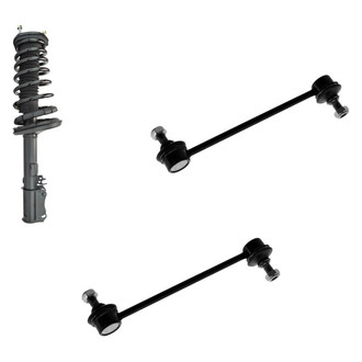 TRQ® - Rear Passenger Side Complete Strut Assembly and Stabilizer Bar Link Kit