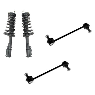 TRQ® - Rear Passenger Side Complete Strut Assembly and Stabilizer Bar Link Kit