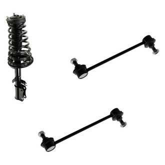 TRQ® - Rear Passenger Side Complete Strut Assembly and Stabilizer Bar Link Kit