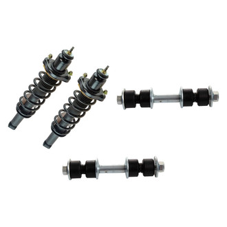 TRQ® - Rear Passenger Side Complete Strut Assembly and Stabilizer Bar Link Kit
