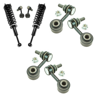 TRQ® - Complete Strut Assembly and Stabilizer Bar Link Kit