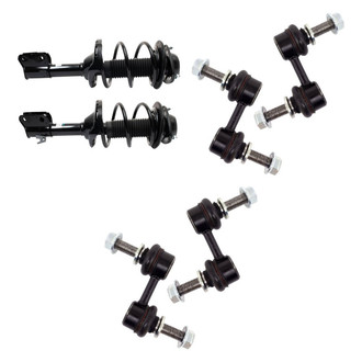 TRQ® - Complete Strut Assembly and Stabilizer Bar Link Kit