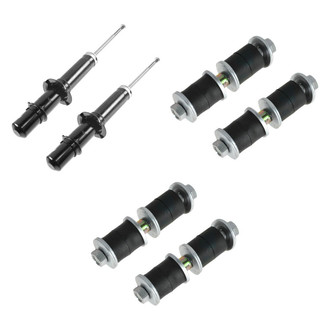 TRQ® - Front Shock Absorbers and Stabilizer Bar Link Kit