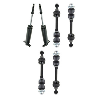 TRQ® - Front Shock Absorbers and Stabilizer Bar Link Kit
