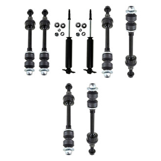TRQ® - Front Shock Absorbers and Stabilizer Bar Link Kit
