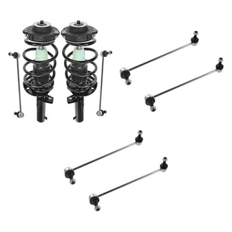 TRQ® - Front Complete Strut Assemblies and Stabilizer Bar Link Kit