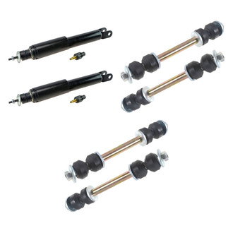 TRQ® - Front Shock Absorbers and Stabilizer Bar Link Kit
