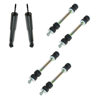 TRQ® - Front Shock Absorbers and Stabilizer Bar Link Kit