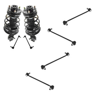TRQ® - Front Complete Strut Assemblies and Stabilizer Bar Link Kit