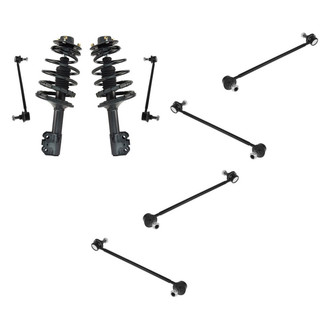 TRQ® - Front Complete Strut Assemblies and Stabilizer Bar Link Kit