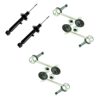 TRQ® - Front Shock Absorbers and Stabilizer Bar Link Kit